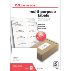 Office sales depot labels