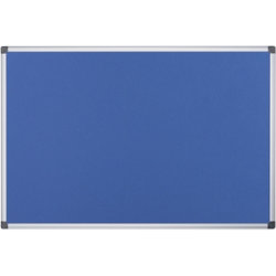 Office Depot Aluminium Frame Notice Board Blue 900H x 1200Wmm - Small ...